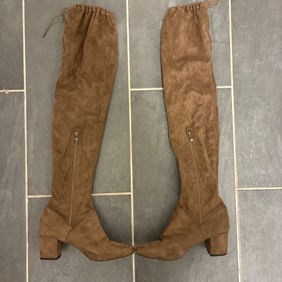 10 • Catherine Malandrino Tall Brown Suede Boots - Picture 2 of 3